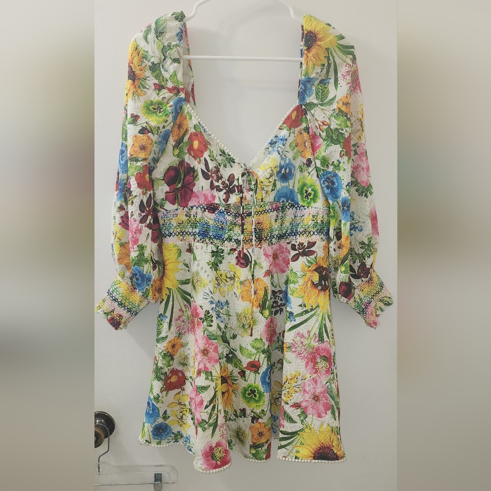 Floral‎ Multicolor Women's Dress